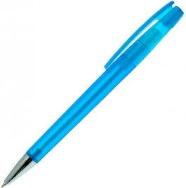 Ручка пластиковая шариковая Z-PEN, DZEN, фрост, голубая