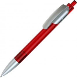 Шариковая ручка Lecce Pen TRIS LX SAT, красная с серебристым