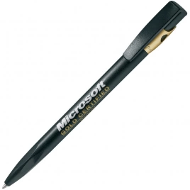 Шариковая ручка Lecce Pen Kiki FROST GOLD, чёрная с золотистым