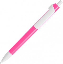 Шариковая ручка Lecce Pen FORTE NEON, розовая с белым
