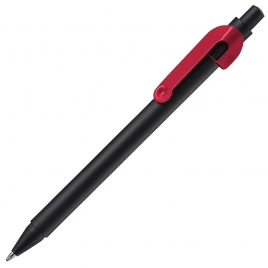 Ручка металлическая шариковая B1 Snake, чёрная с красным