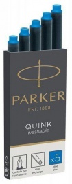 Картридж Parker Quink Ink Z11 (1950383) синие чернила смывающиеся для ручек перьевых (5шт)