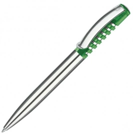 Шариковая ручка Senator New Spring Chrome Clear, зелёная