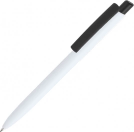 Ручка пластиковая шариковая Vivapens POLO, белая с чёрным