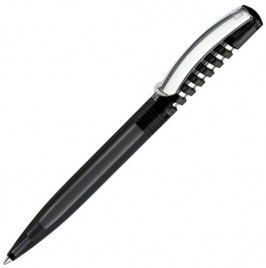 Шариковая ручка Senator New Spring Clear clip metal, чёрная
