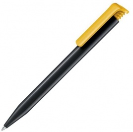 Шариковая ручка Senator Super-Hit Recycled, чёрная с жёлтым