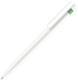 Шариковая ручка Senator Liberty Basic Polished, белая с зелёным