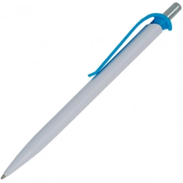Ручка пластиковая шариковая Z-PEN Efes, белая с голубым