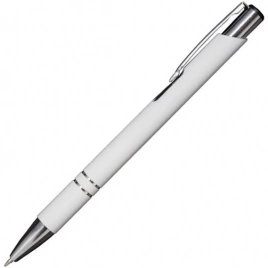 Ручка металлическая шариковая Z-PEN, COSMO Soft Touch, белая
