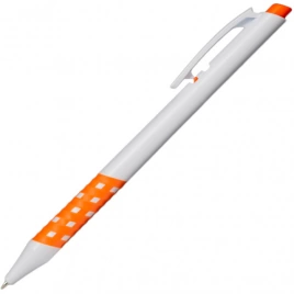 Ручка пластиковая шариковая Z-PEN, Lubimbi, белая с оранжевым