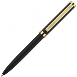 Шариковая ручка Senator Delgado Gold, чёрная с золотистыми деталями