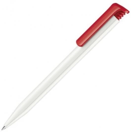 Шариковая ручка Senator Super-Hit Basic Polished, белая с красным