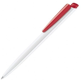 Шариковая ручка Senator Dart Basic Polished, белая с красным