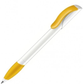 Шариковая ручка Senator Hattrix Soft Polished Basic Soft grip zone, жёлтая