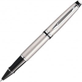 Ручка роллер Waterman Expert 3 (S0952080) Stainless Steel CT F черные чернила подар.кор.