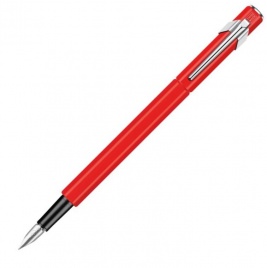 Ручка перьевая Carandache Office 849 Classic Seasons Greetings (842.570) красный EF перо сталь нержавеющая подар.кор.