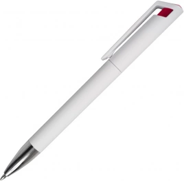Ручка пластиковая шариковая Z-PEN, GRACIA, белая с красным