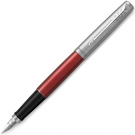 Ручка перьевая Parker Jotter Core F63 (2030949) Kensington Red CT M перо сталь нержавеющая подар.кор.