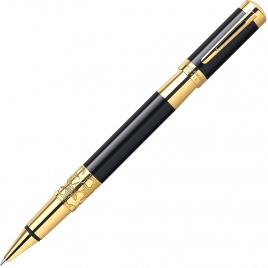 Ручка роллер Waterman Elegance (S0898650) Black GT F черные чернила подар.кор.