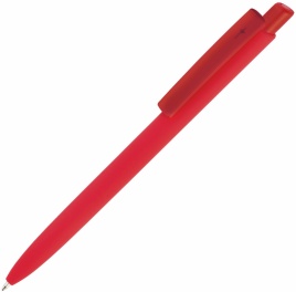 Ручка пластиковая шариковая Vivapens POLO SOFT FROST, красная
