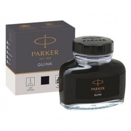 Флакон с чернилами Parker Quink Ink Z13 (1950375) черный чернила 57мл для ручек перьевых