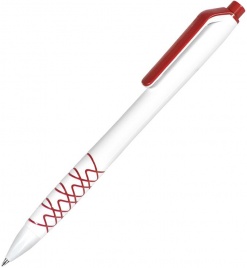 Шариковая ручка Neopen N11, белая с красным