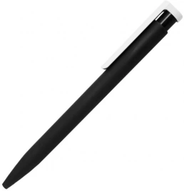 Ручка пластиковая шариковая Stanley Soft, чёрная с белым