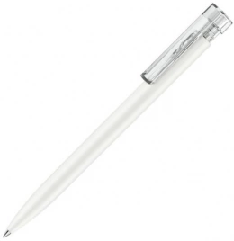 Шариковая ручка Senator Liberty Polished Soft Touch Clip Clear, белая