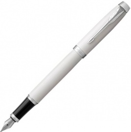 Ручка перьевая Parker IM Core F321 (1931672) White CT F перо сталь нержавеющая подар.кор.