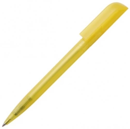 Ручка пластиковая шариковая Carolina Frost, жёлтая
