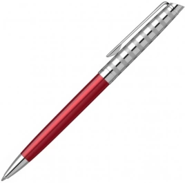 Ручка шариковая Waterman Hemisphere Deluxe (2118292) Marine Red M синие чернила подар.кор.