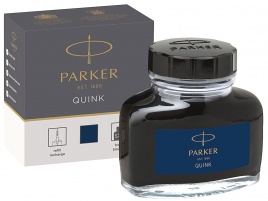 Флакон с чернилами Parker Quink Ink Z13 (1950378) черный/синие чернила 57мл для ру (плохая упаковка)