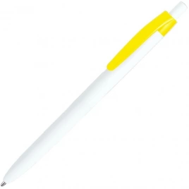 Шариковая ручка Vivapens Darom, белая с жёлтым