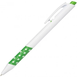 Ручка пластиковая шариковая Z-PEN, Lubimbi, белая с зелёным
