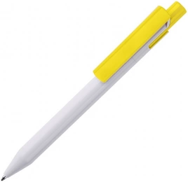 Шариковая ручка Lecce Pen ZEN, белая с жёлтым