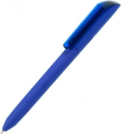 Шариковая ручка MAXEMA FLOW PURE, синяя с прозрачным