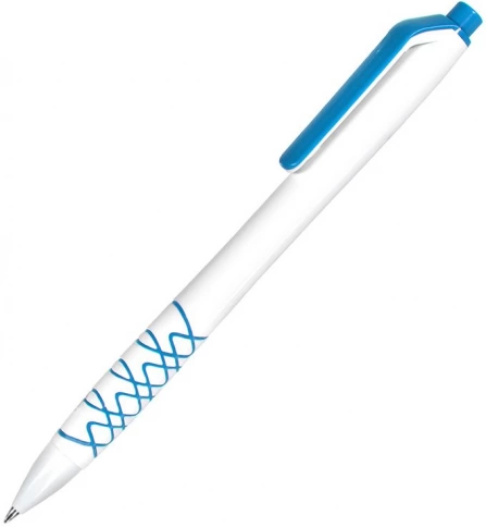 Шариковая ручка Neopen N11, белая с голубым фото 1