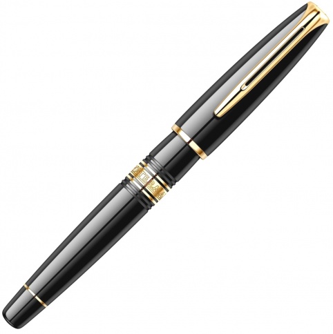 Ручка роллер Waterman Charleston 13007 T (S0701000) Black GT F черные чернила подар.кор. фото 4