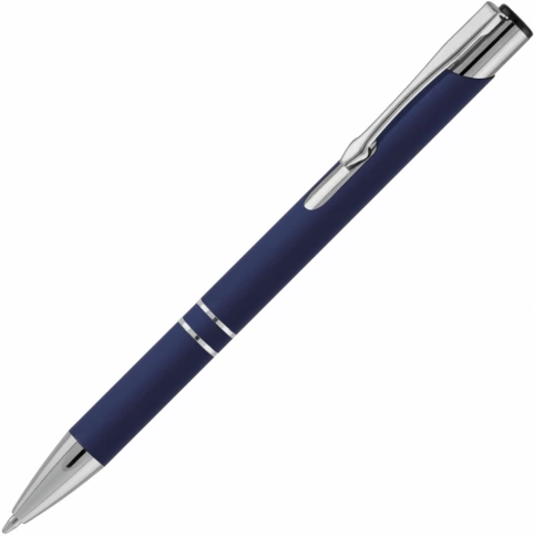 Ручка металлическая шариковая Vivapens KOSKO SOFT, тёмно-синяя фото 1