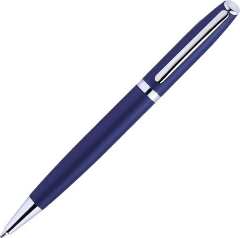 Ручка металлическая шариковая Vivapens VESTA, тёмно-синяя фото 2