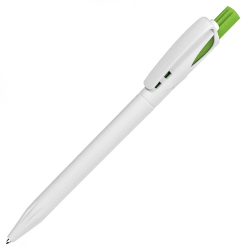 Шариковая ручка Lecce Pen TWIN WHITE, белая с зелёное яблоко фото 1