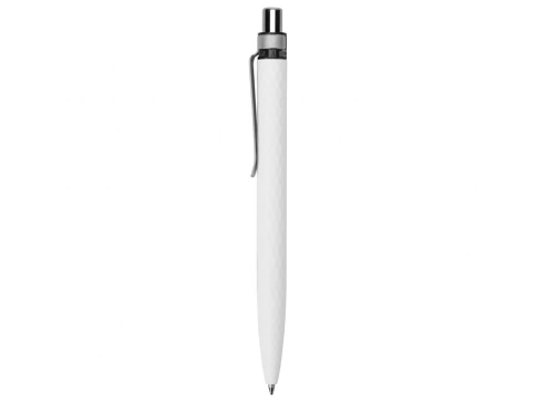 Ручка пластиковая с минералами шариковая Prodir QS01 PQSС Stone, белая фото 3