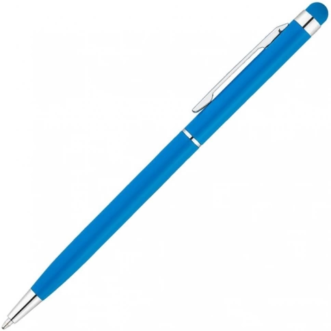 Ручка металлическая шариковая Vivapens KENO METALLIC, голубая фото 2