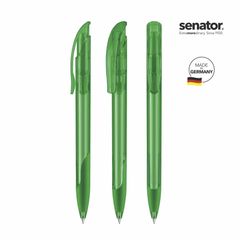 Шариковая ручка Senator Challenger Clear Soft, зелёная фото 2