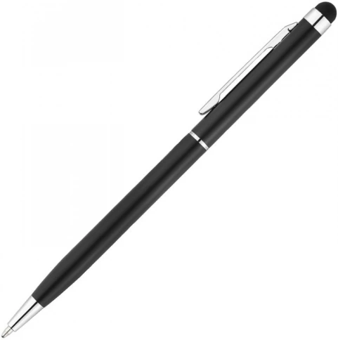 Ручка металлическая шариковая Vivapens KENO METALLIC, чёрная фото 2