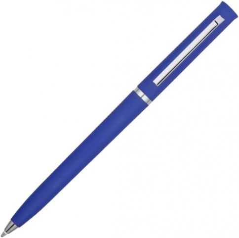 Ручка пластиковая шариковая Vivapens EUROPA SOFT, синяя фото 3