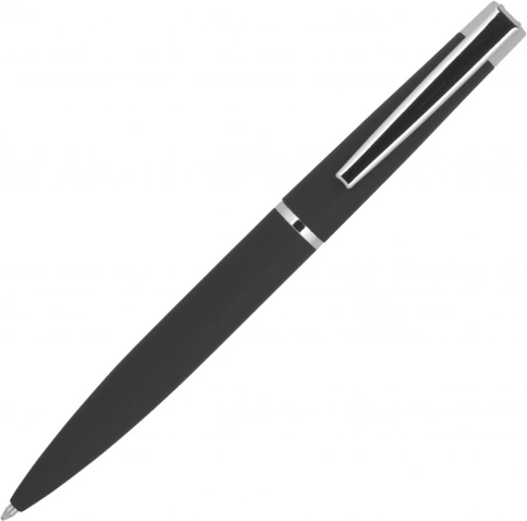 Ручка металлическая шариковая Vivapens GROM SOFT, чёрная фото 2