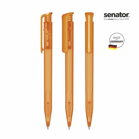 Шариковая ручка Senator Super-Hit Frosted, оранжевая фото 2