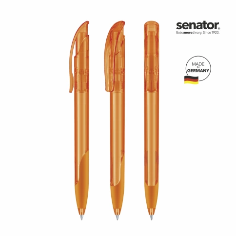 Шариковая ручка Senator Challenger Clear Soft, оранжевая фото 2