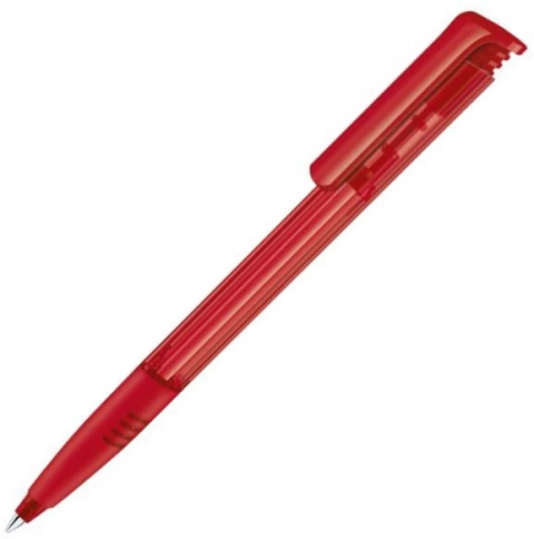 Шариковая ручка Senator Super Hit Clear Soft Grip Zone, красная фото 1